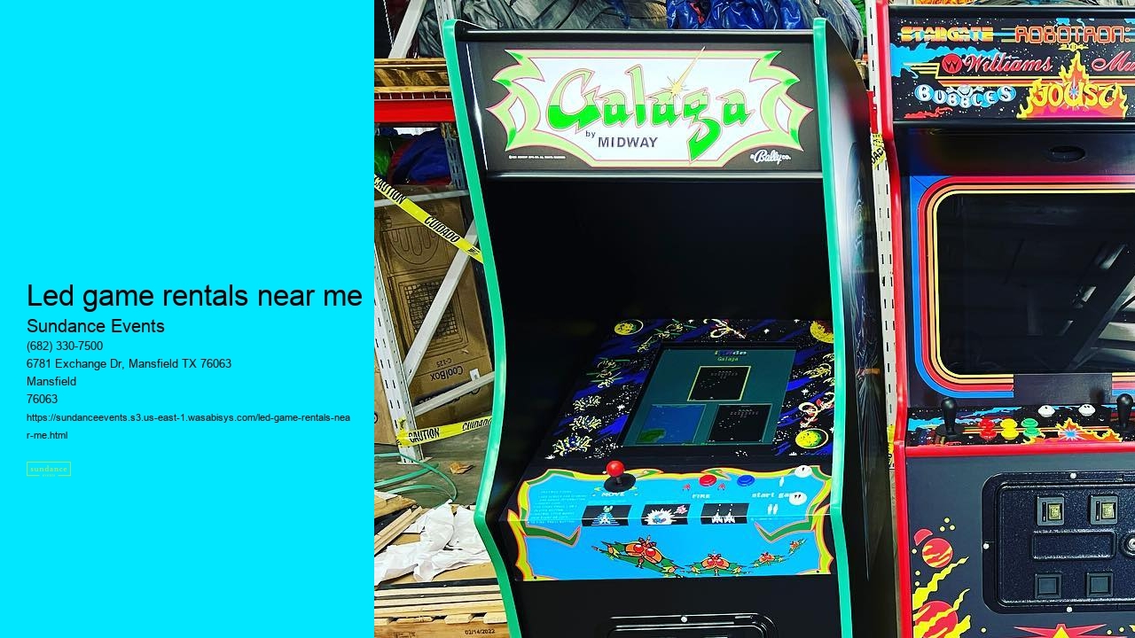 Led game rentals near me